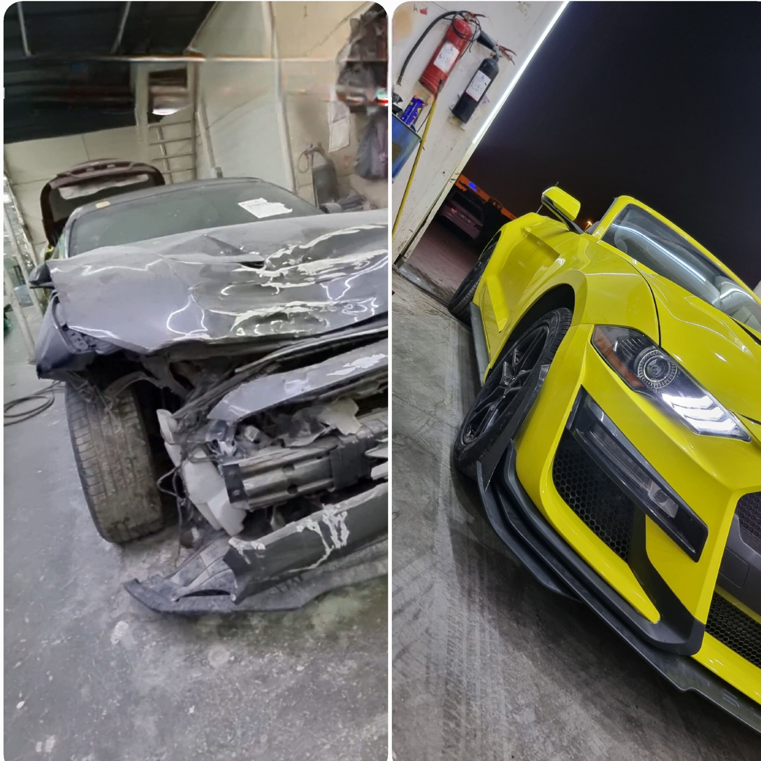 A Full body change of a mustang in sharjah